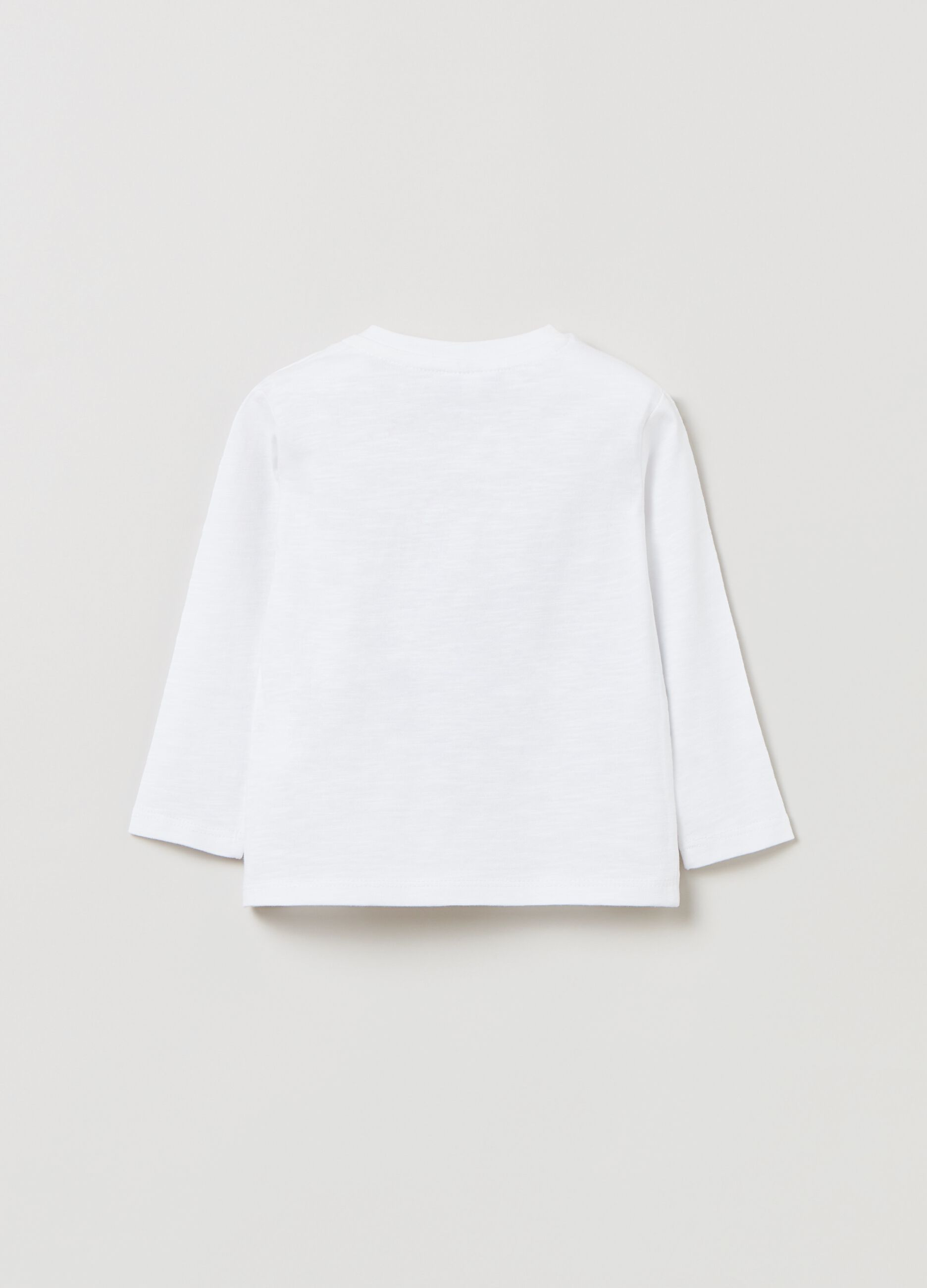 Ovs Fagottino T-Shirt With Dinosaur Print And Long Sleeves Ovs Fagottino T-Shirt With Dinosaur Print And Long Sleeves