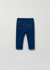 Ovs Baby Girl Jeggings With Chick Embroidery