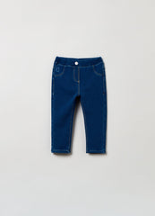 Ovs Baby Girl Jeggings With Chick Embroidery