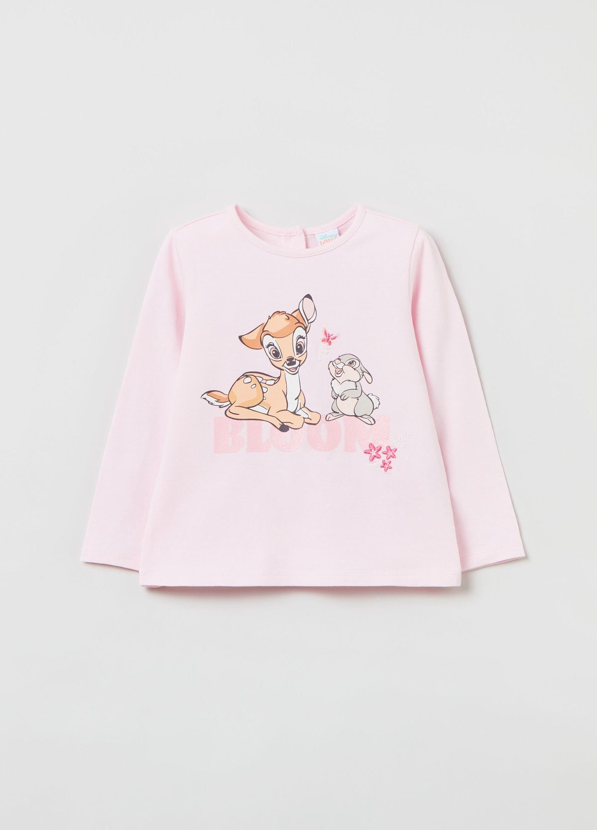Ovs Long-Sleeve T-Shirt With Bambi Print