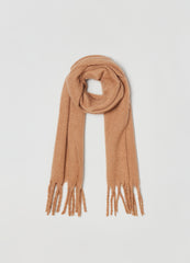 Ovs Piombo Maxi Scarf With Fringing