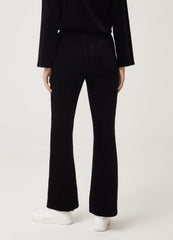 Ovs Womens Flare-Fit Trousers In Corduroy