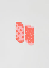 Ovs Two-Pack Stretch Polka Dot Slipper Socks
