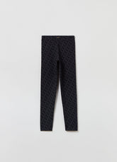 Ovs Leggings With Printed Lettering