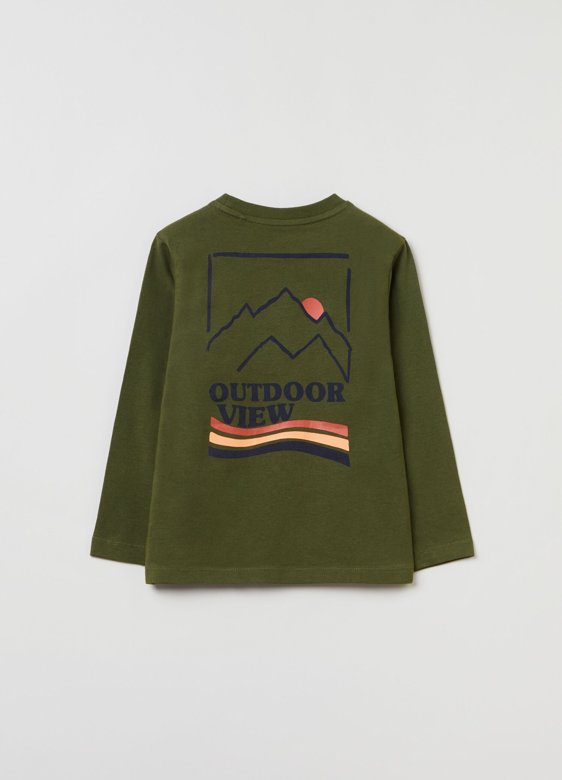 Ovs Long-Sleeved T-Shirt With Print Ovs Long-Sleeved T-Shirt With Print