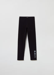 Ovs Leggings With Printed Lettering