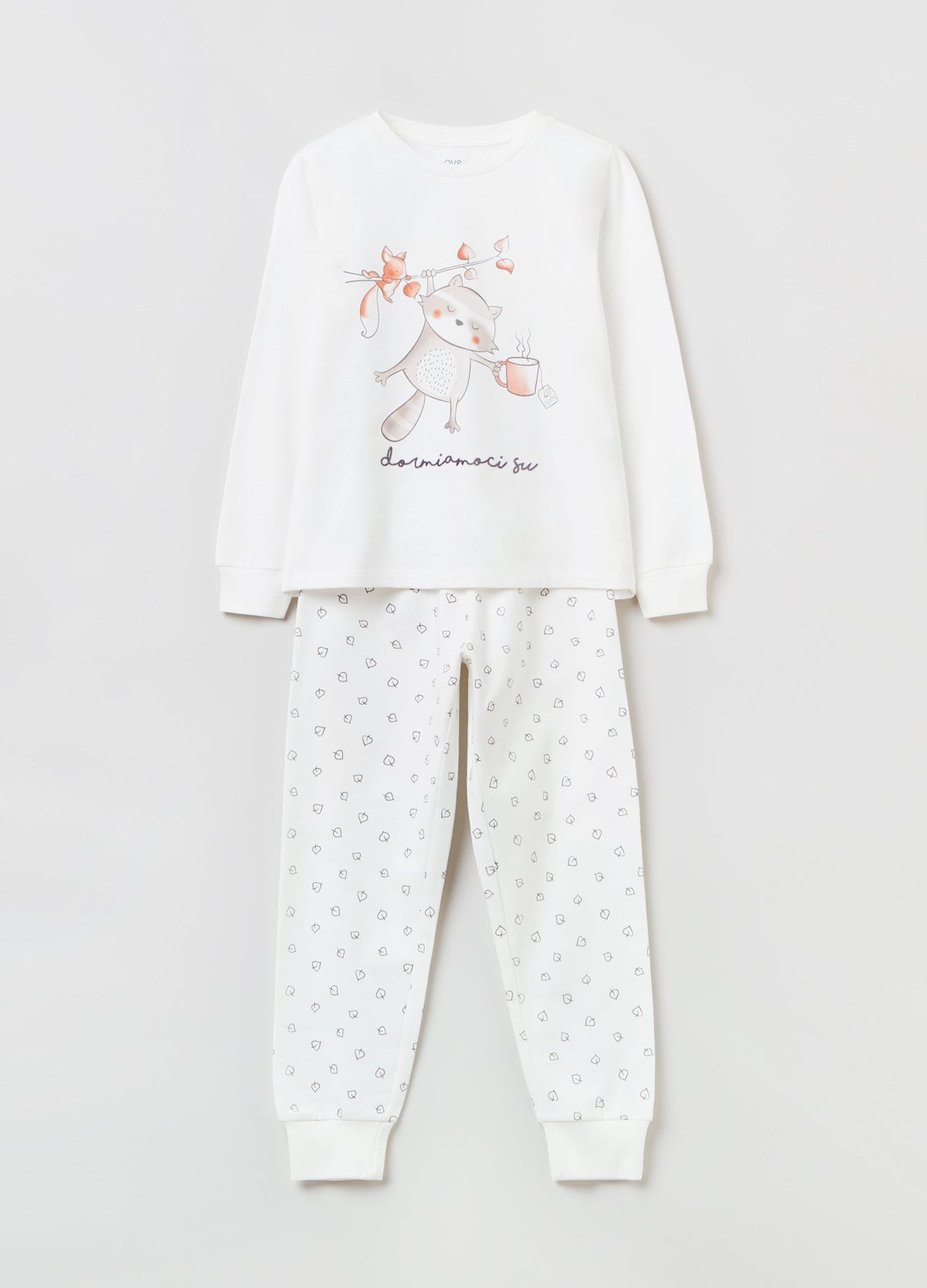 Ovs Girls Cartoon Print Pyjama Set