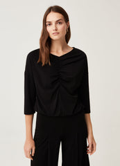 Ovs Womens Stretch T-Shirt With Gathering