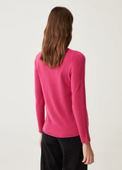 Ovs Womens Long-Sleeved Top With Small Splits