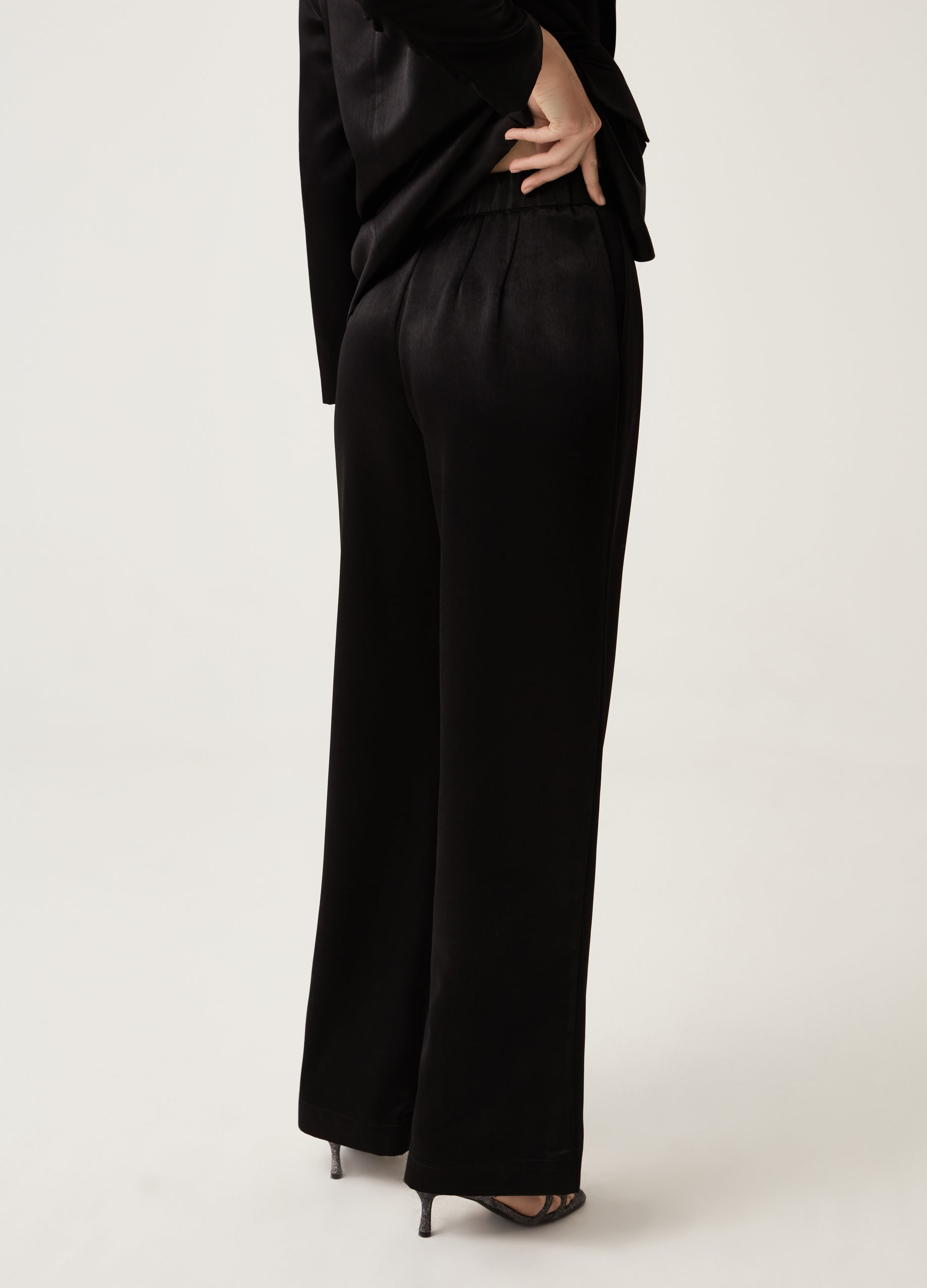 Ovs Womens Palazzo Trousers With Darts Ovs Womens Palazzo Trousers With Darts