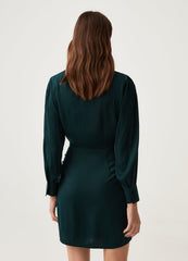 OVS Women V Neck Satin Dress.