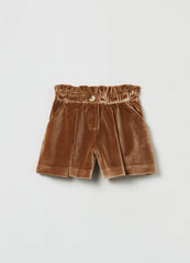 Ovs Girls Paper Bag Chenille Shorts