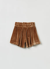 Ovs Girls Paper Bag Chenille Shorts