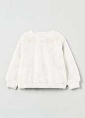 Ovs Girls Faux Fur Sweatshirt