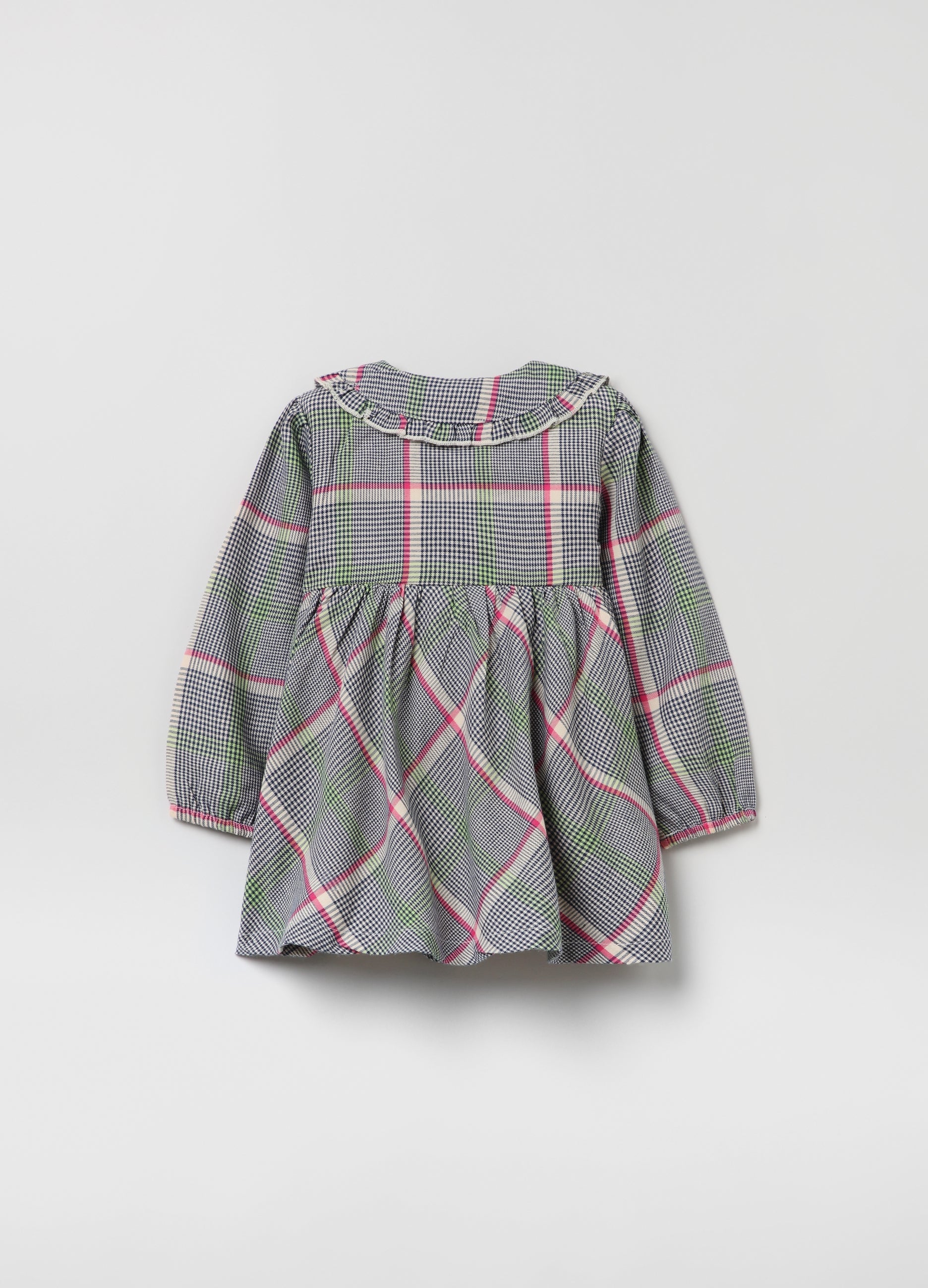 Ovs Baby Girl Prince Of Wales Check Chemise Dress Ovs Baby Girl Prince Of Wales Check Chemise Dress