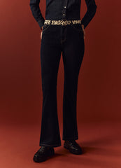 Ovs Womens Piombo Boot Cut Jeans With Five Pockets