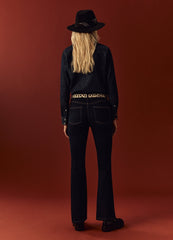 Ovs Womens Piombo Boot Cut Jeans With Five Pockets