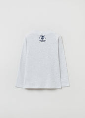 Ovs Boys Long-Sleeved T-Shirt With Embroidered Beaver.