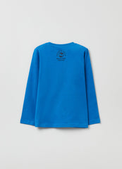 Ovs Boys Long-Sleeved T-Shirt With Embroidered Beaver.
