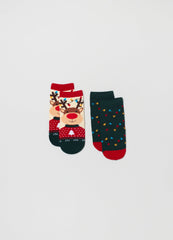 Ovs Boys Reindeer Slipper Socks