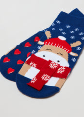 Ovs Boys Reindeer Antislip Socks