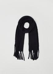 Ovs Piombo Maxi Scarf With Fringing