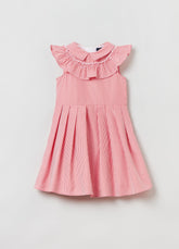 Ovs Kids Girl Striped Sleeveless Dress With Ruffles