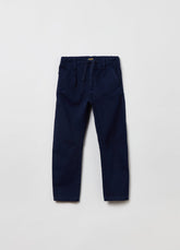 Ovs Kids Boy Cotton And Lyocell Trousers Shorts With Drawstring