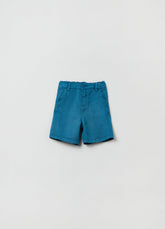 Ovs Kids Boy Lyocell And Linen Shorts With Pockets