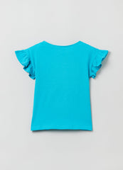 Ovs Kids Girl Cotton T-Shirt With Flounces
