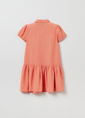 Ovs Kids Girl Shirt Dress With Geometric Print