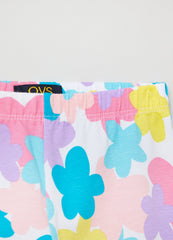 Ovs Kids Girl Leggings With Flower Print