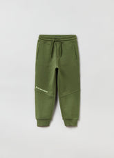 Ovs Kids Boy Plush Joggers With Drawstring