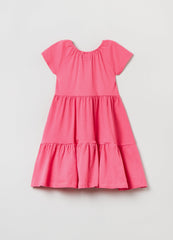 Ovs Kids Girl Short-Sleeved Tiered Dress