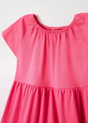 Ovs Kids Girl Short-Sleeved Tiered Dress