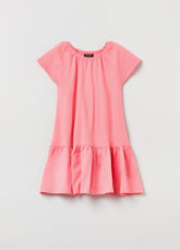 Ovs Kids Girl Cotton Dress With Flounce