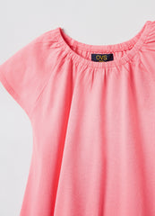 Ovs Kids Girl Cotton Dress With Flounce