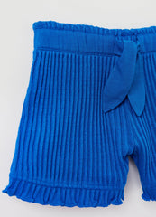 Ovs Kids Girl Shorts In Textured Fabric With Ribbing
