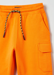 Ovs Kids Boy Cotton Shorts With Drawstring