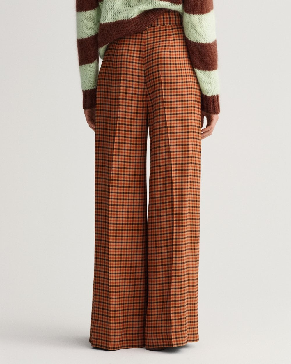 Gant High-Waisted Wide Check Pants Gant High-Waisted Wide Check Pants