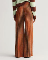 Gant High-Waisted Wide Check Pants