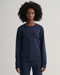 Gant Tonal Shield Crew Neck Sweatshirt