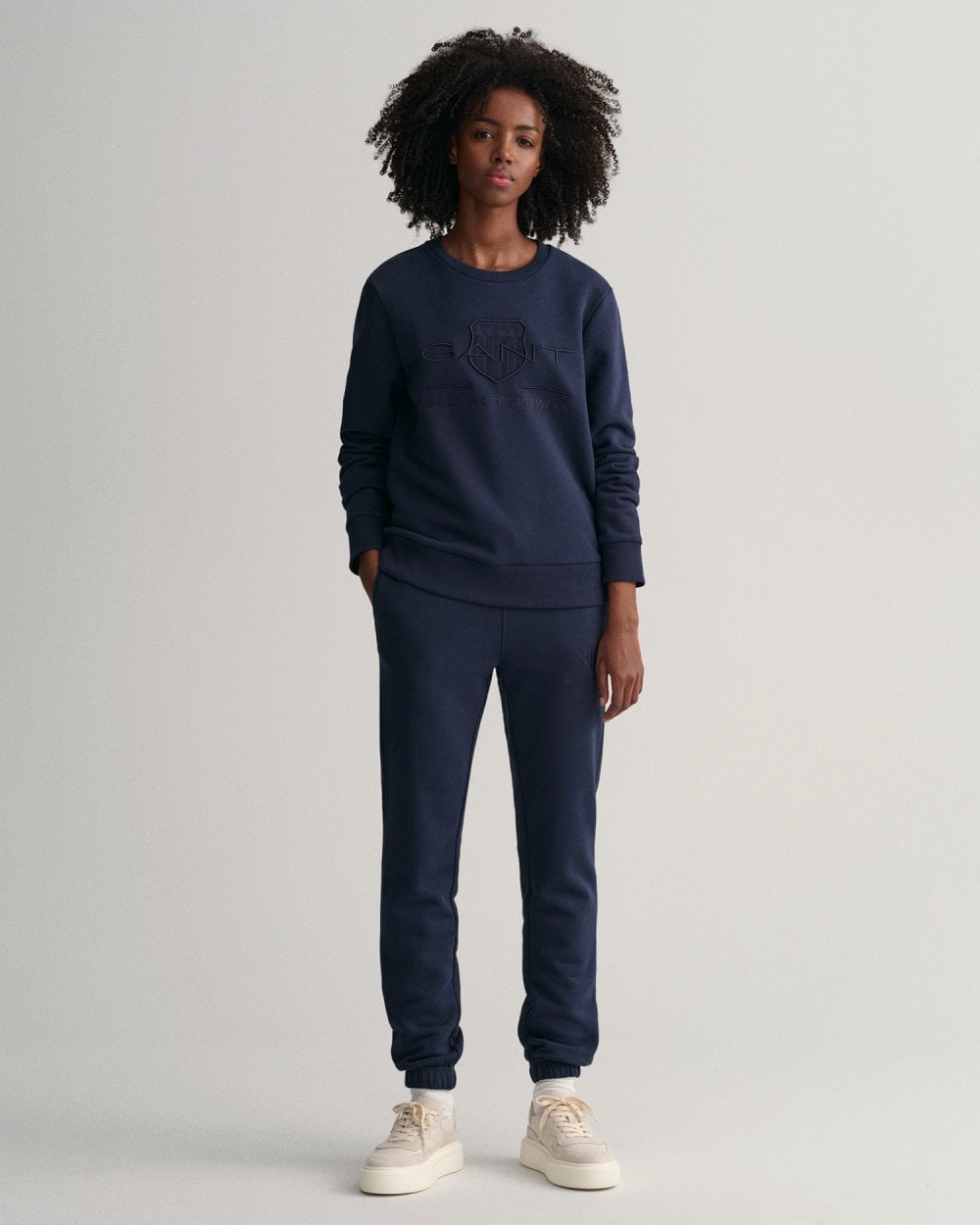 Gant Tonal Shield Crew Neck Sweatshirt Gant Tonal Shield Crew Neck Sweatshirt