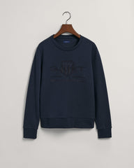 Gant Tonal Shield Crew Neck Sweatshirt