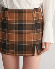Gant Checked Wool Mini Skirt