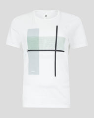 Women'S Amc Abstract Court Print T-Shirt - White