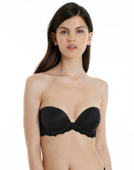 Isla&Evie Padded Lace Trim Bra 32A / Black