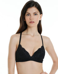 Isla & Evie Lace Push Up Racer Back Bralet