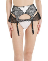 Isla & Evie Satin & Lace Suspender Belt