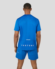 Men’S Short Sleeve Mesh Mix T Shirt - True Blue